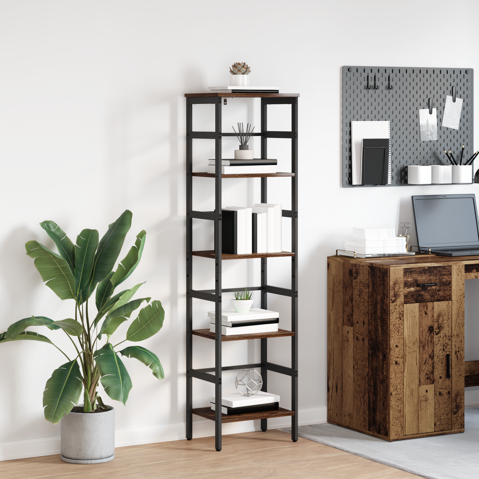 Bogreol Gammelt træ 40 x 29,5 x 149 cm Konstrueret træ
