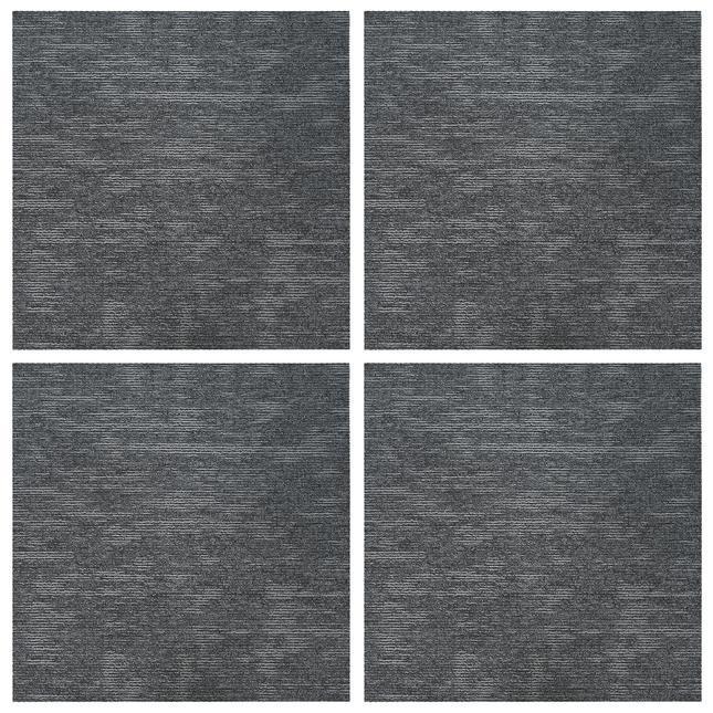 Tæppeflise Himmelgrå 50 x 50 cm 4 pcs PP og Bitumen