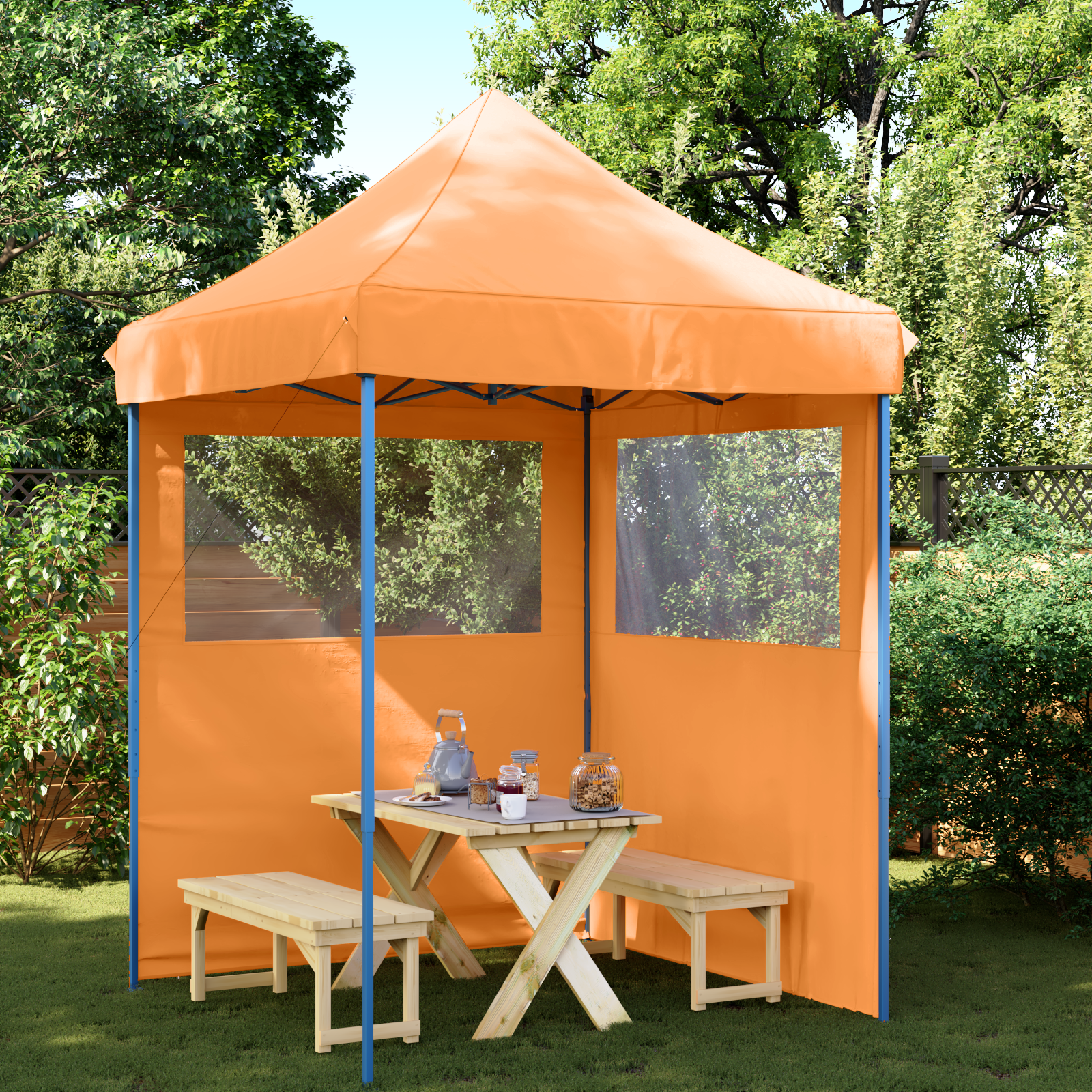 Party Tent Orange 200 x 200 x 306 cm Oxford stof