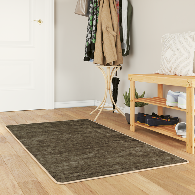 Tæppe Runner MARSA Skovgrøn 80 x 150 cm Polyester og PVC