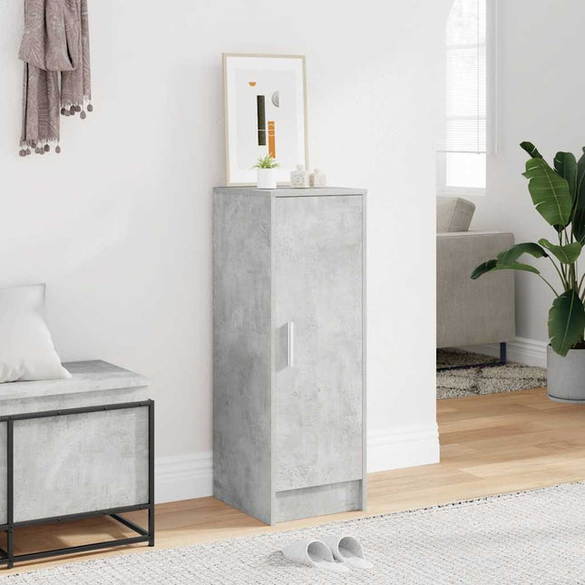 skoskab 32x35x92 cm konstrueret træ betongrå