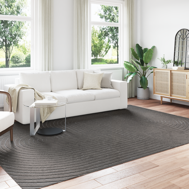 Områdetæpper PALMERAS Antracit 340 x 240 cm Polyester