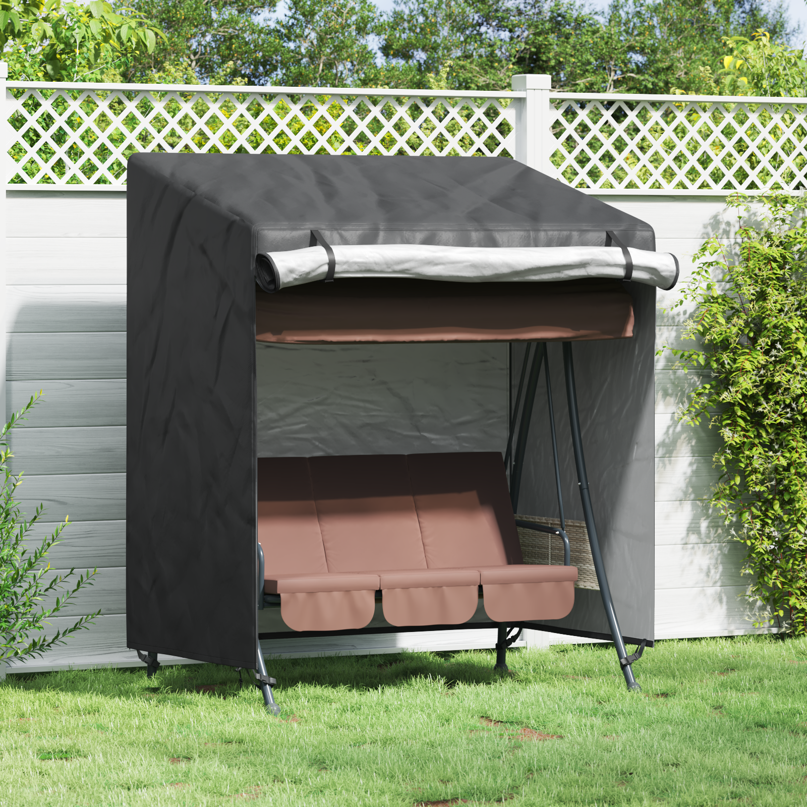 Overtræk til udendørs gynge 135 x 100 x 165 cm 420D Oxford Stof