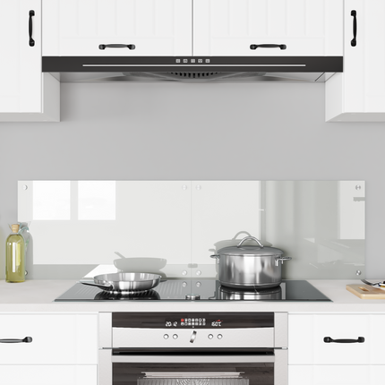 Køkkenbacksplash 2 pcs Transparent 70 x 40 cm hærdet glas