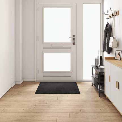 Tæppe Runner Sort 100 x 100 cm 100% Polypropylen Tuft
