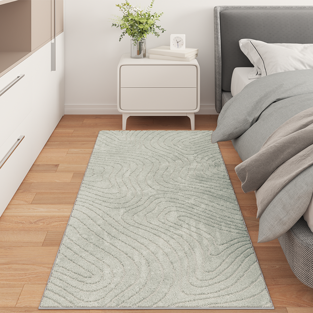 Områdetæpper Rektangulær PALMERAS Grøn 80 x 150 cm Polyester