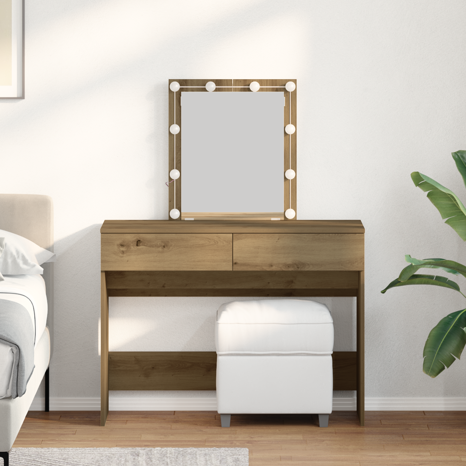 Klædeskab Artisan Egetræ 100 x 40 x 130 cm Konstrueret træ