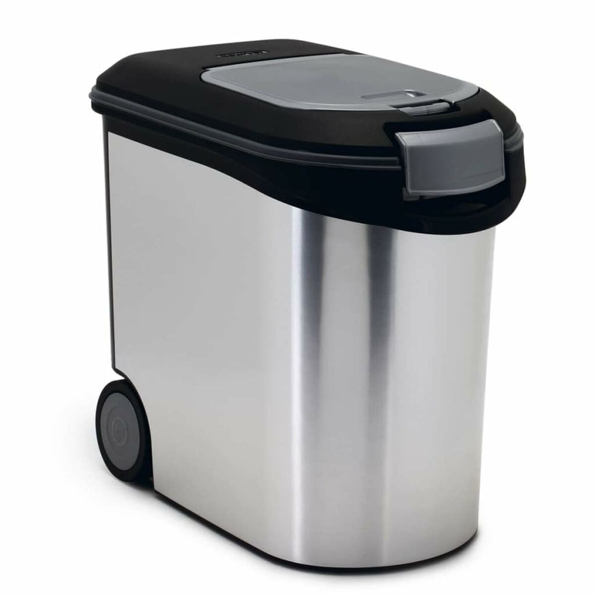 Curver Metallic, Madopbevaringsbeholder til kæledyr, Plast, Sort, Grå, Monokromatisk, Fritstående, 35 L
