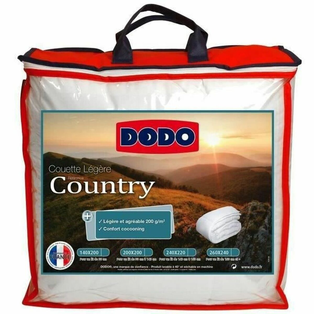 Ederdunsdyne DODO Country Hvid 240 x 260 cm billede