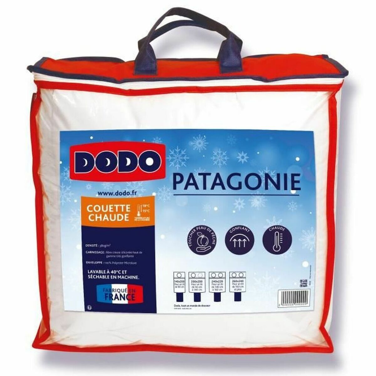 Dyne DODO Patagonia Hvid 240 x 260 cm 380 g/m² billede
