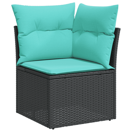 sofasæt til haven 10 dele med hynder polyrattan beige