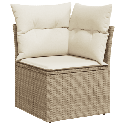 sofasæt til haven 8 dele med hynder polyrattan beige