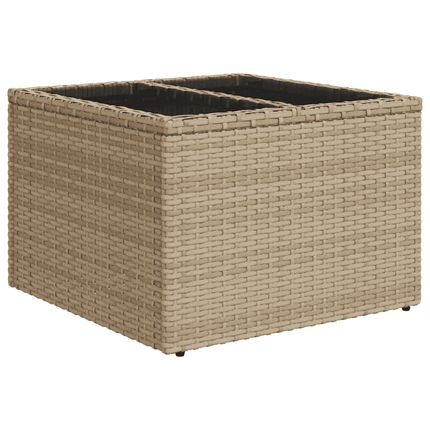 sofasæt til haven 10 dele med hynder polyrattan beige