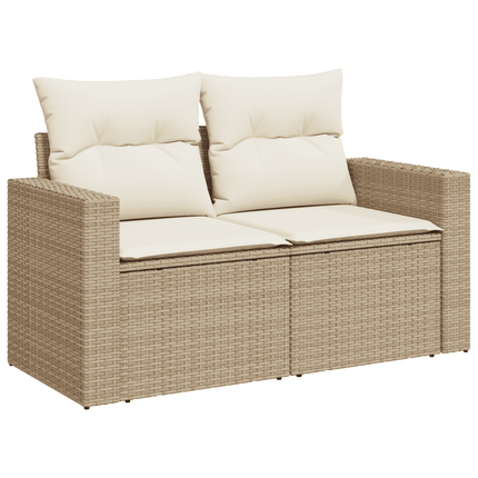 sofasæt til haven 12 dele med hynder polyrattan beige