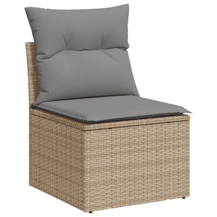 sofasæt til haven 12 dele med hynder polyrattan beige