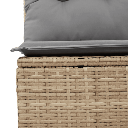 sofasæt til haven 12 dele med hynder polyrattan beige