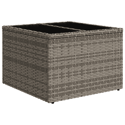 sofasæt til haven 9 dele med hynder polyrattan grå