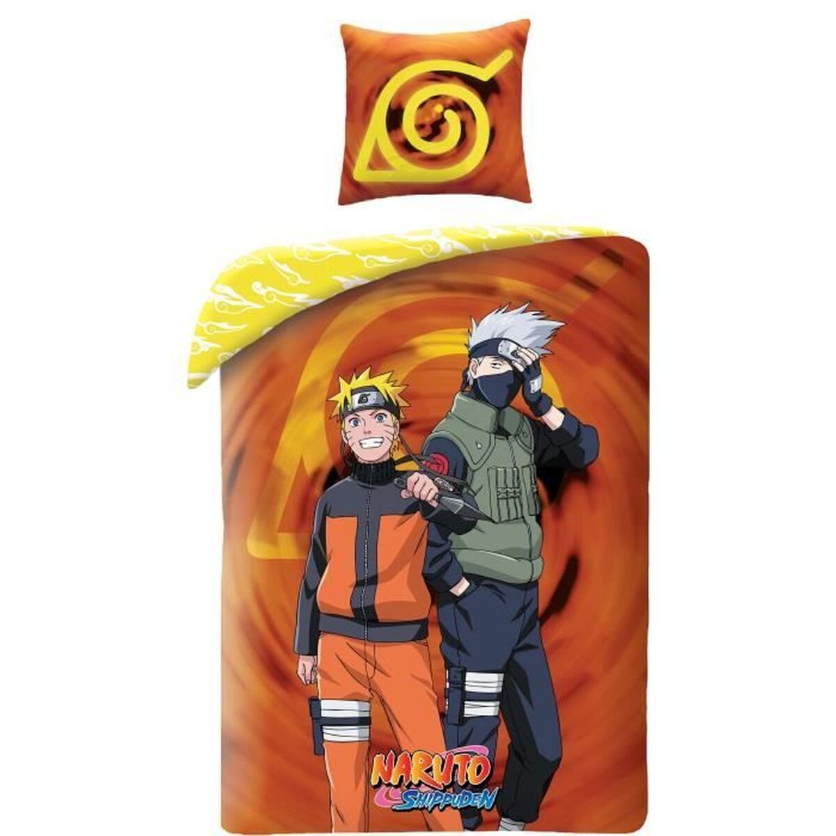 Dynebetræk sæt Naruto Multifarvet Seng 140 2 Dele