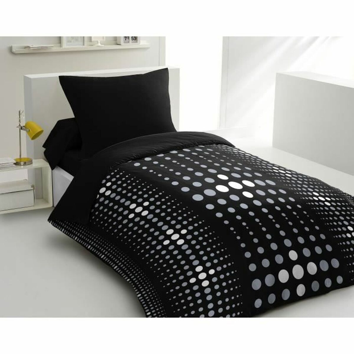 Dynebetræk sæt HOME LINGE PASSION Steevy Sort 140 x 200 cm
