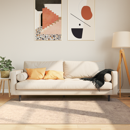 Tæppe Runner MARSA Beige 120 x 170 cm Polyester og PVC