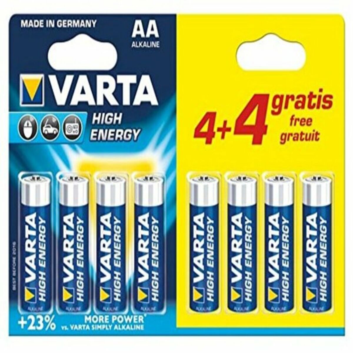 Alkalinebatterier Varta LR06 billede