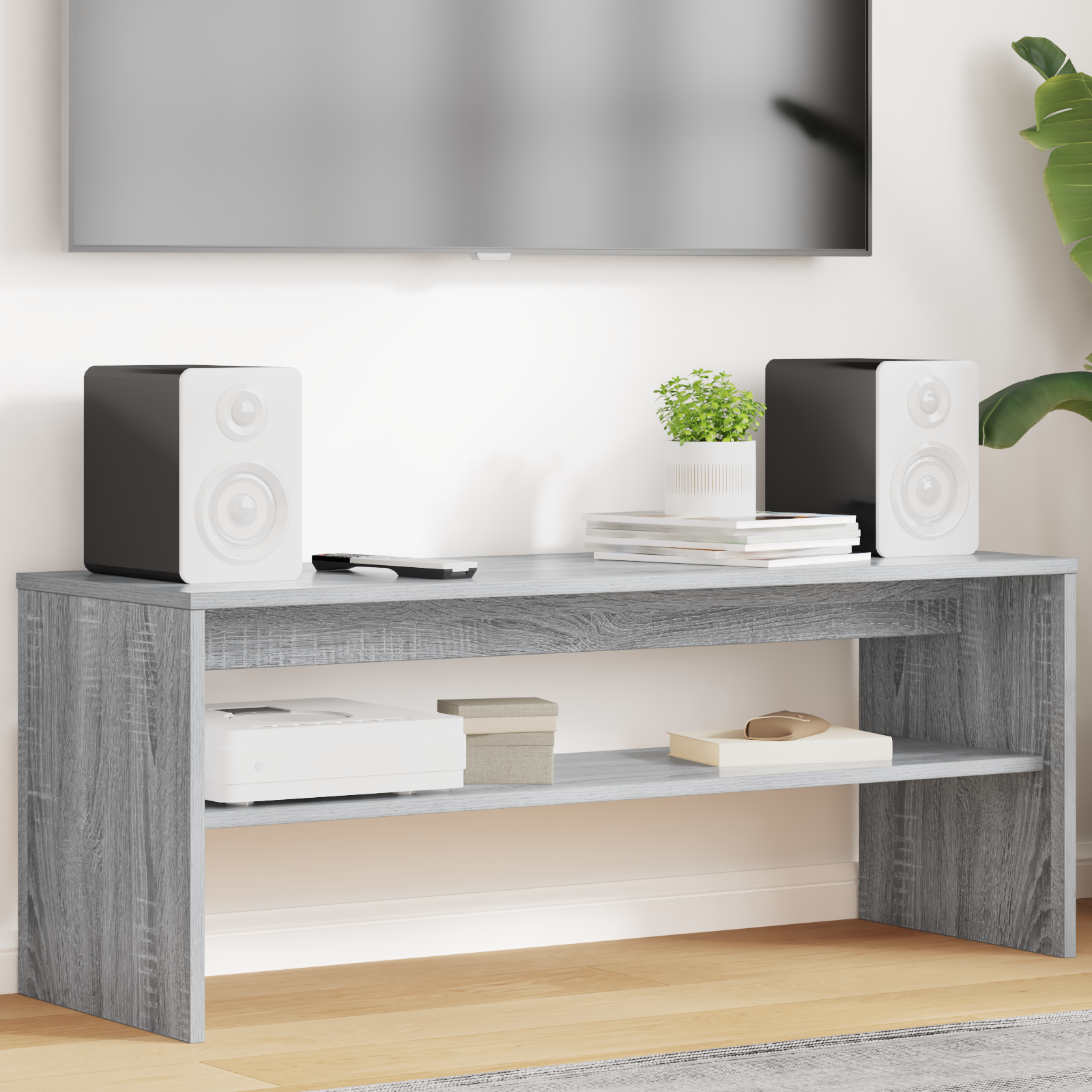 TV-skab Grå Sonoma 100 x 35 x 40 cm Konstrueret træ