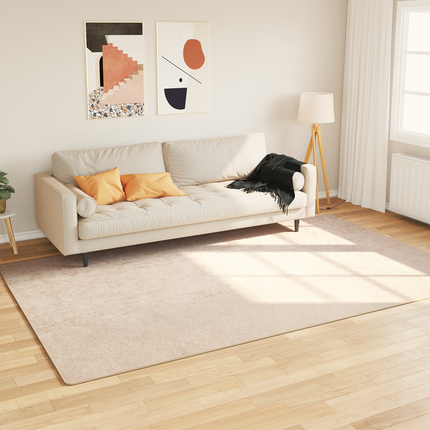 Tæppe Runner MARSA Creme 190 x 300 cm Polyester og PVC