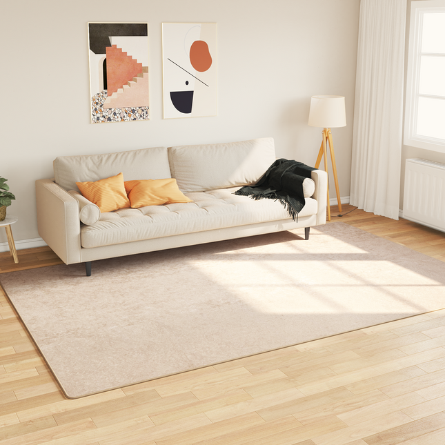 Tæppe Runner MARSA Creme 190 x 300 cm Polyester og PVC