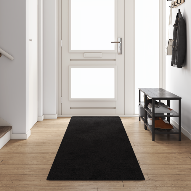 Tæppe Runner Sort 80 x 400 cm 100% Polypropylen Tuft