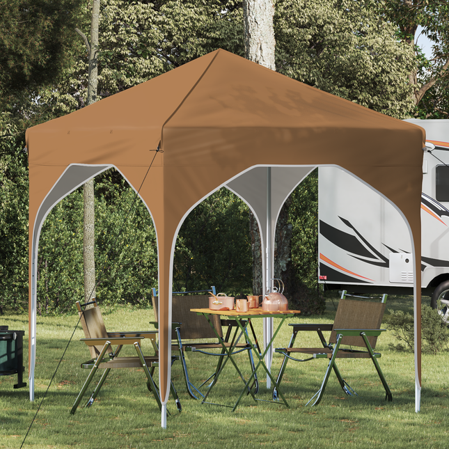Pop-up Festtelt 194 x 194 x 245 cm Beige