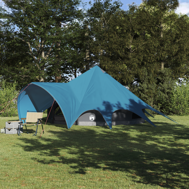 Teepee Telt til 5 Personer Blå og grå 415 x 415 x 247 cm