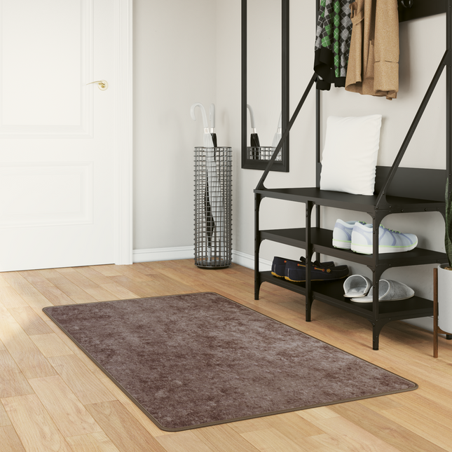 Tæppe Runner MARSA Grå 80 x 200 cm Polyester og PVC