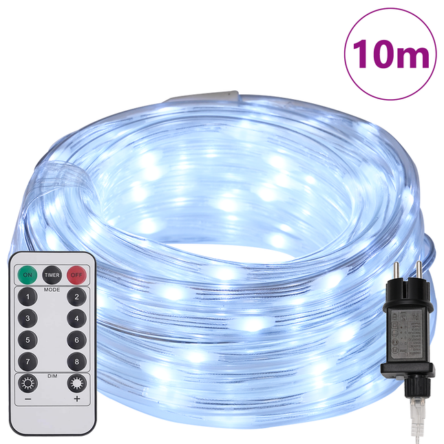 Sejllys med 240 LED'er Kold Hvid 10 m PVC