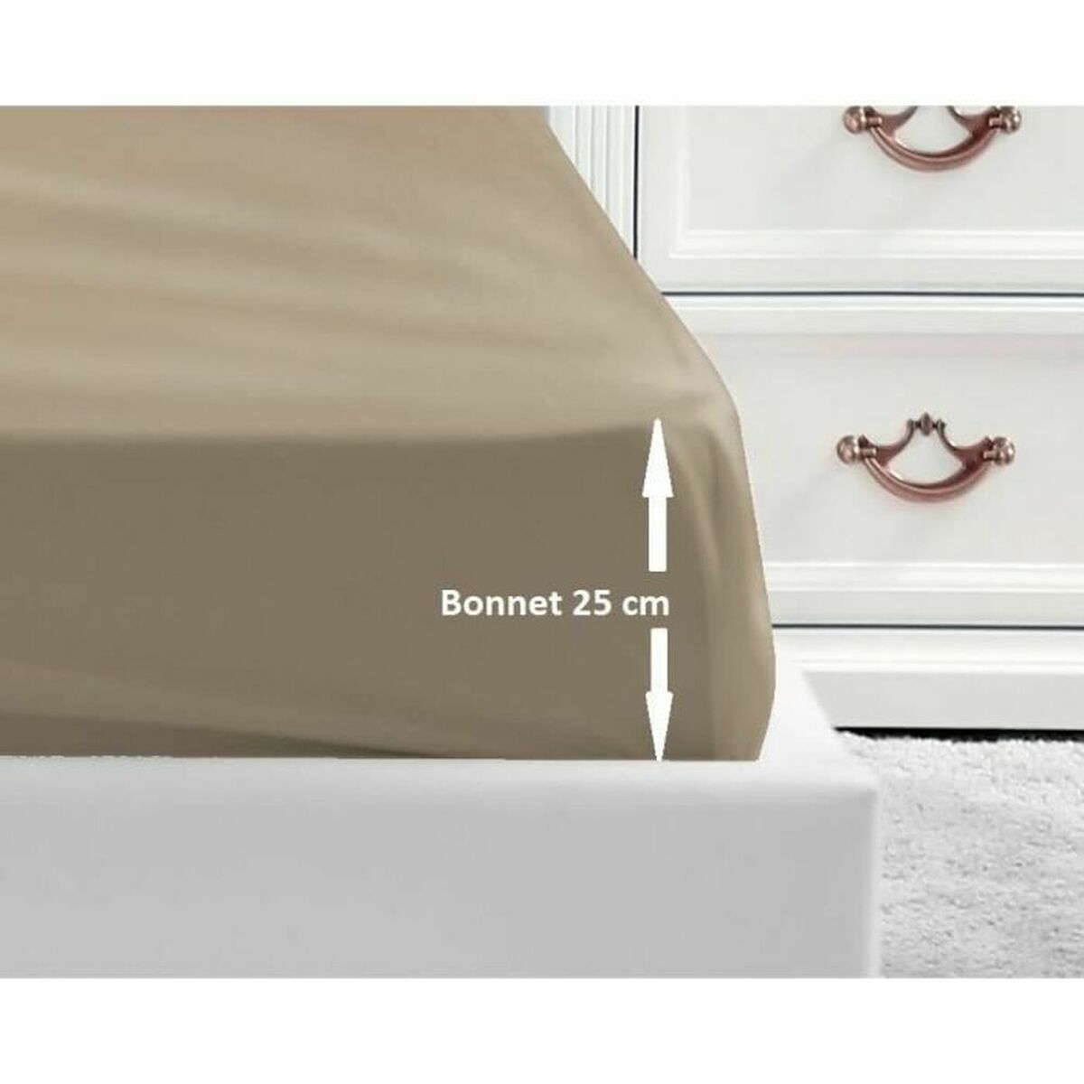 bundplastik Lovely Home Beige Dobbelt seng 140 x 190 cm