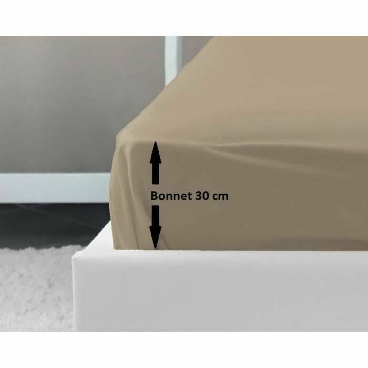 bundplastik Lovely Home Beige Dobbelt seng 140 x 190 cm