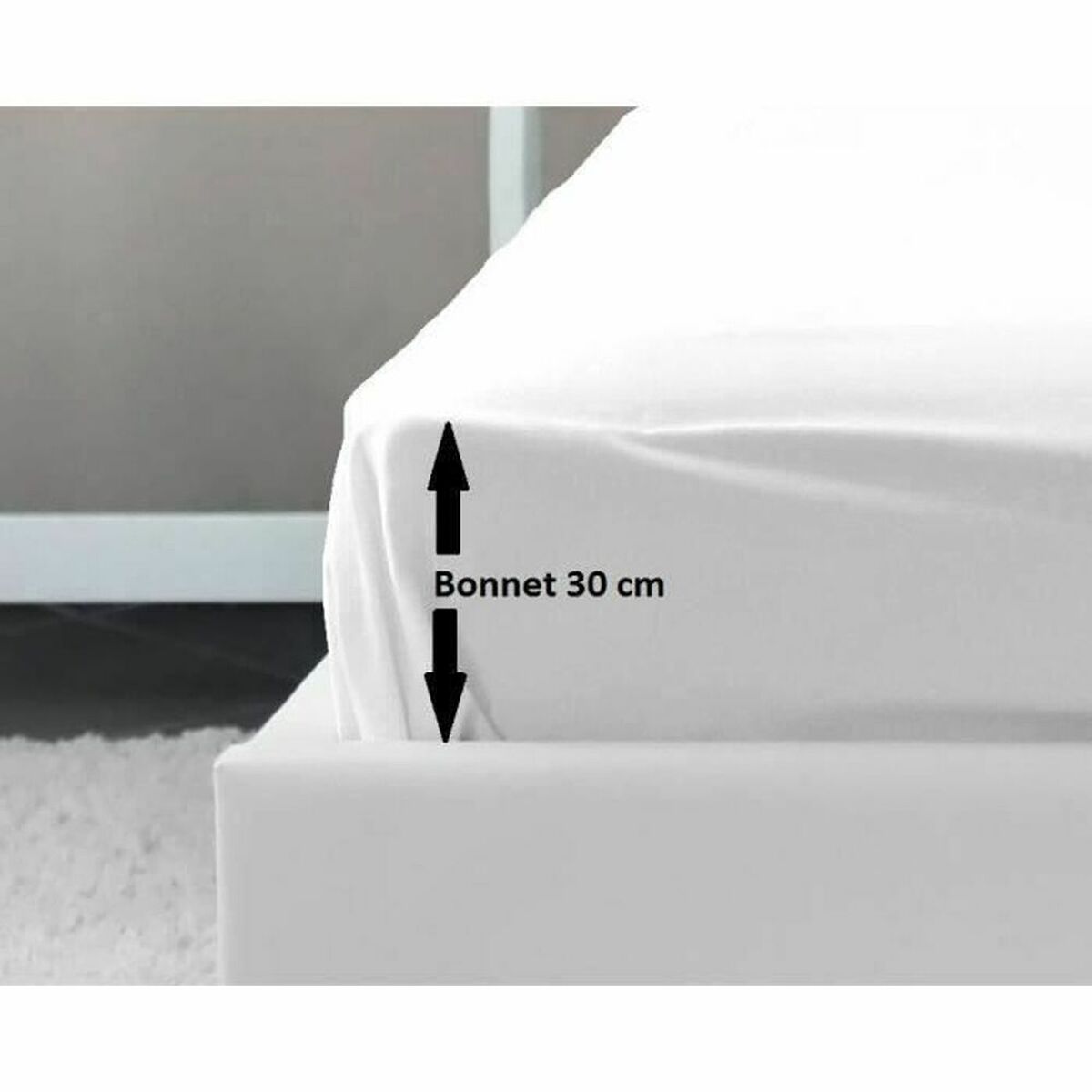 bundplastik Lovely Home Hvid Dobbelt seng 140 x 190 cm