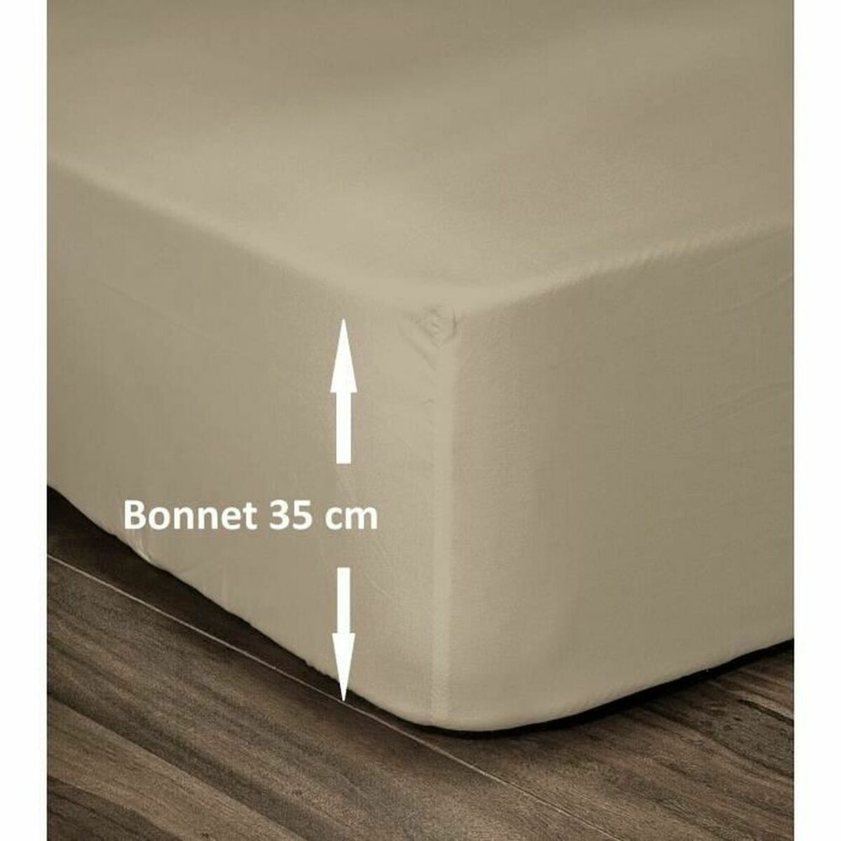 bundplastik Lovely Home Beige Dobbelt seng 140 x 190 cm billede