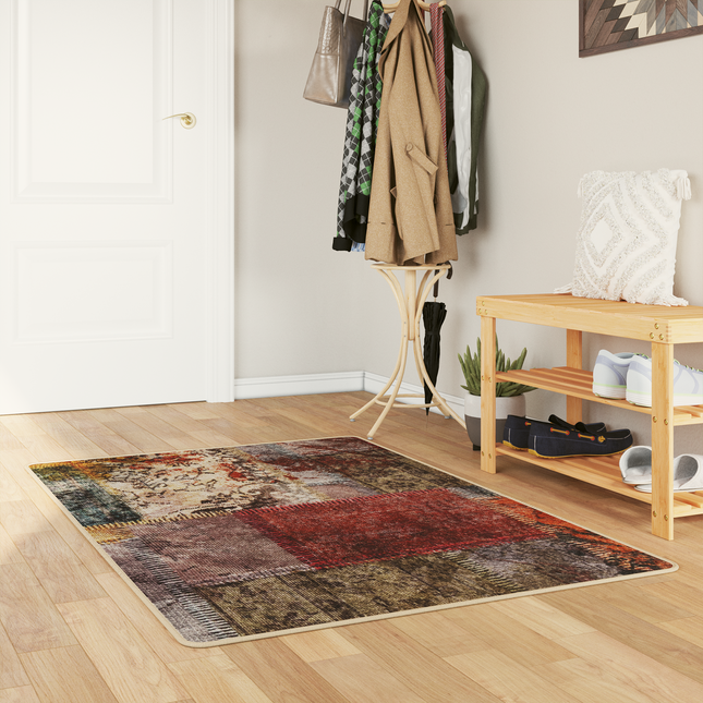 Tæppe Runner MARSA Flerfarvet 80 x 100 cm Polyester og PVC