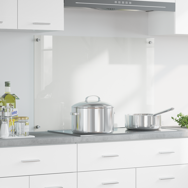 Køkkenbacksplash Transparent 90 x 60 cm hærdet glas