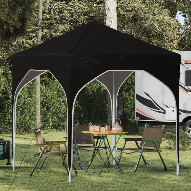 Pop-up Festtelt 194 x 194 x 245 cm Sort