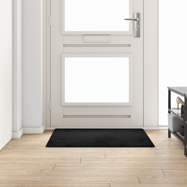 Tæppe Runner Sort 100 x 100 cm 100% Polypropylen Tuft