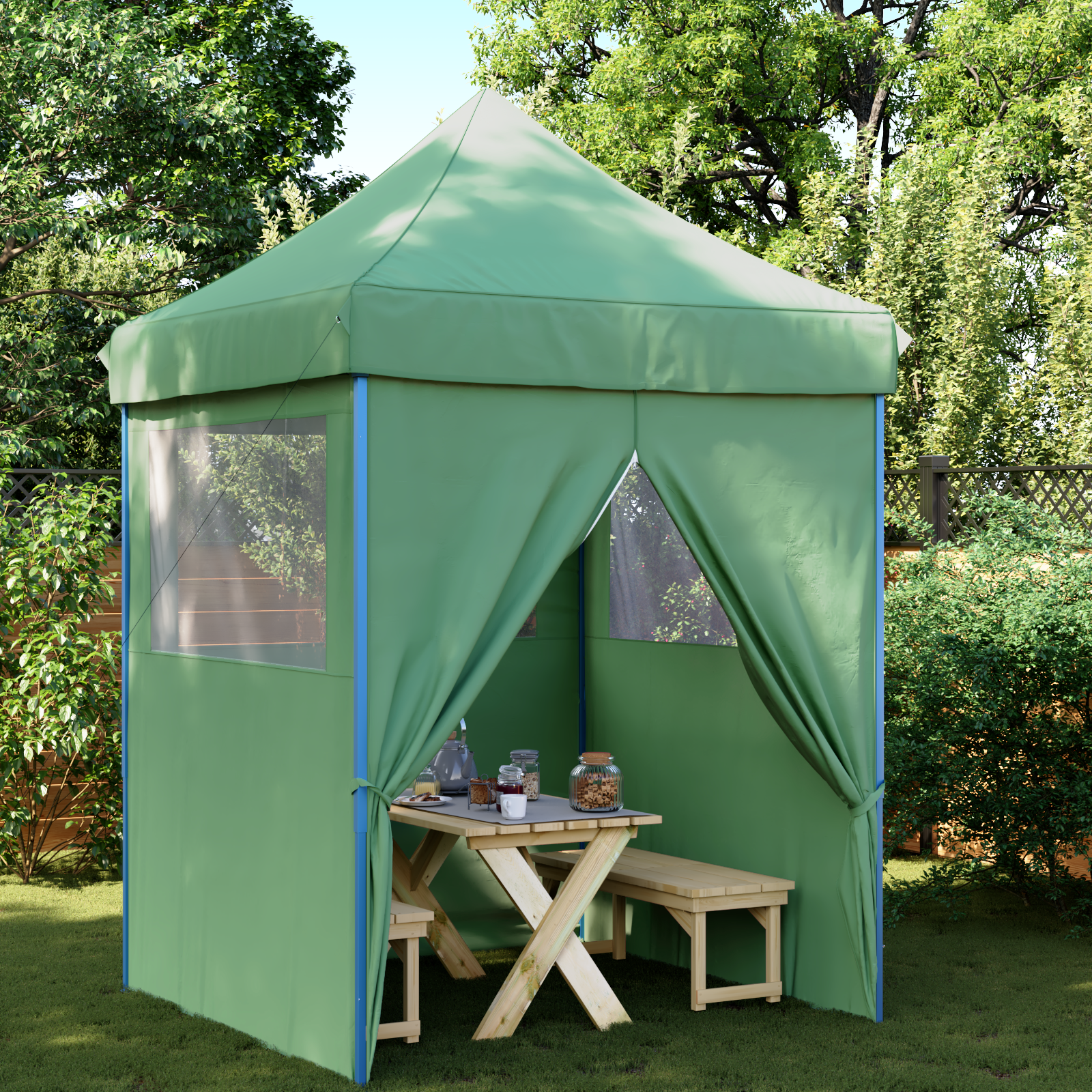 Party Tent Grøn 200 x 200 x 306 cm Oxford stof