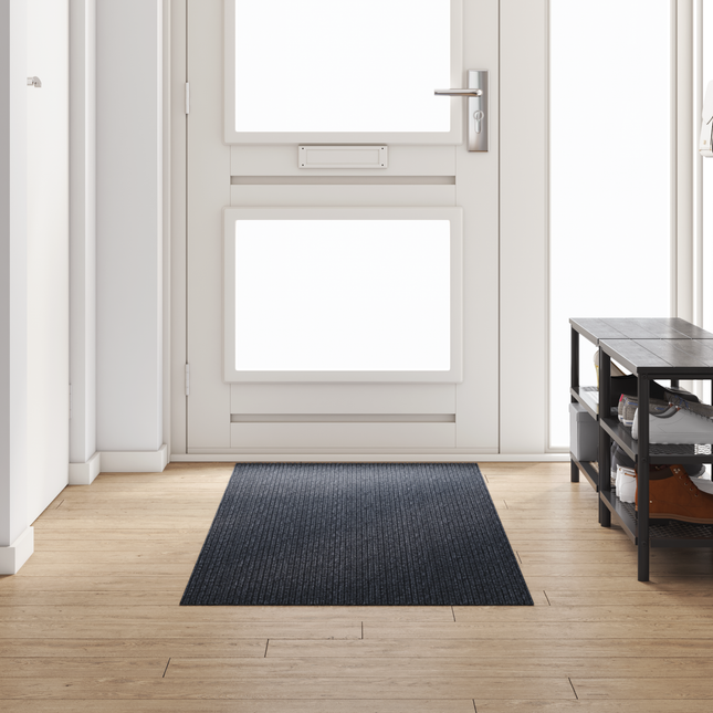 Tæppe Runner Antracit 80 x 250 cm Stof
