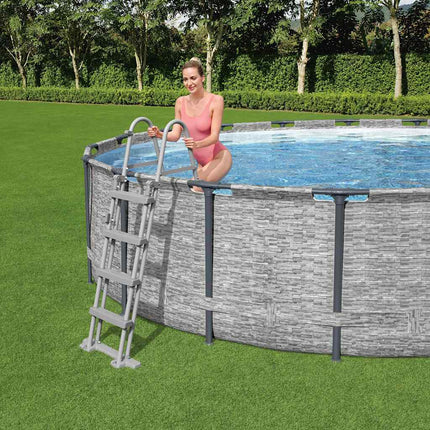 Flowclear poolstige med 4 trin 122 cm