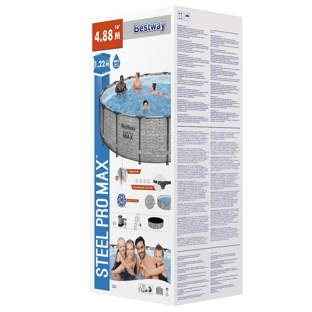 Power Steel swimmingpool 488x122 cm rund