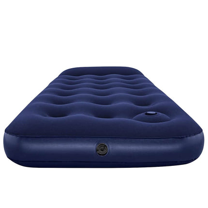 luftmadras 185x76x28 cm med indbygget fodpumpe velour
