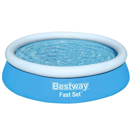 oppustelig pool Fast Set 183x51 cm rund blå