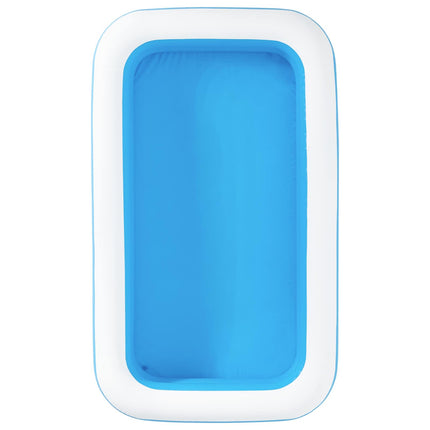 Oppustelig Swimmingpool 305 x 183 x 46 cm Rektangulær til Blå