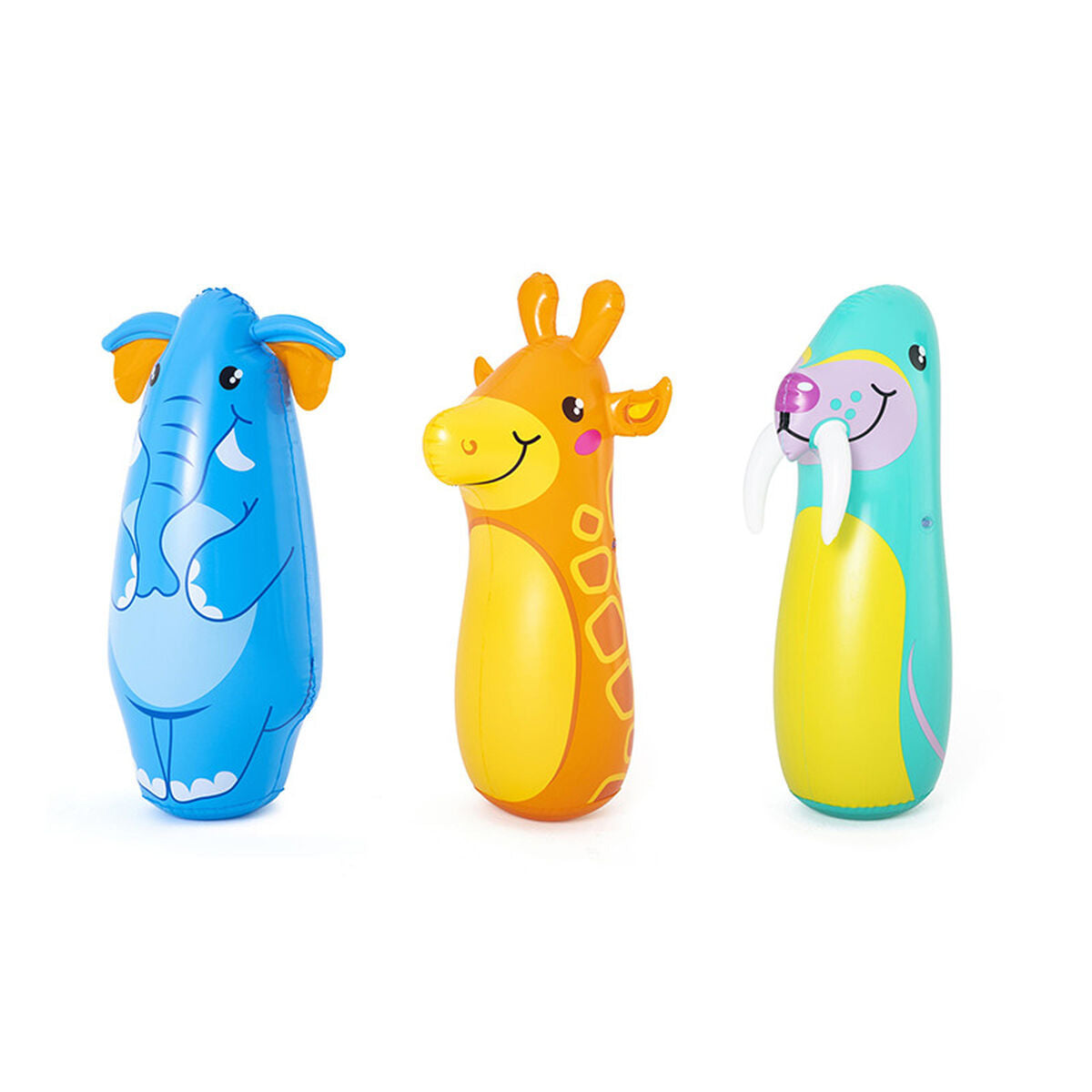 Boksebold med oppustelig fod til børn Bestway dyr 89 cm billede