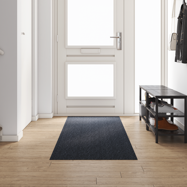 Tæppe Runner Antracit 80 x 300 cm Stof